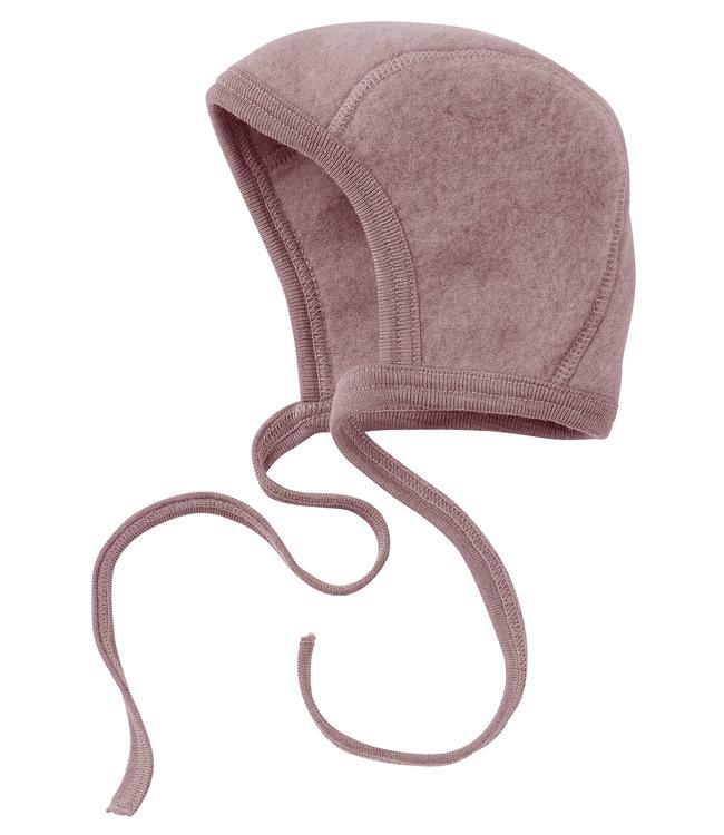 Woll-Fleece Häubchen rosenholz