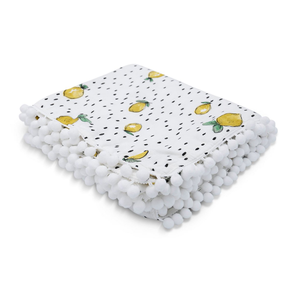 Krabbeldecke Bio-Musselin Zitrone