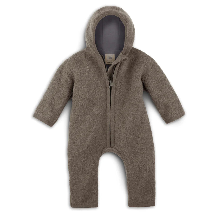 Bio Wollwalk Overall walnuss