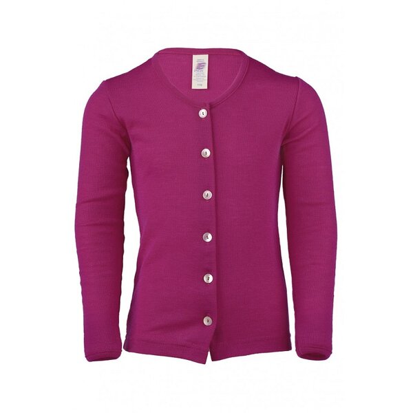 Cardigan Wolle/Seide Orchidee