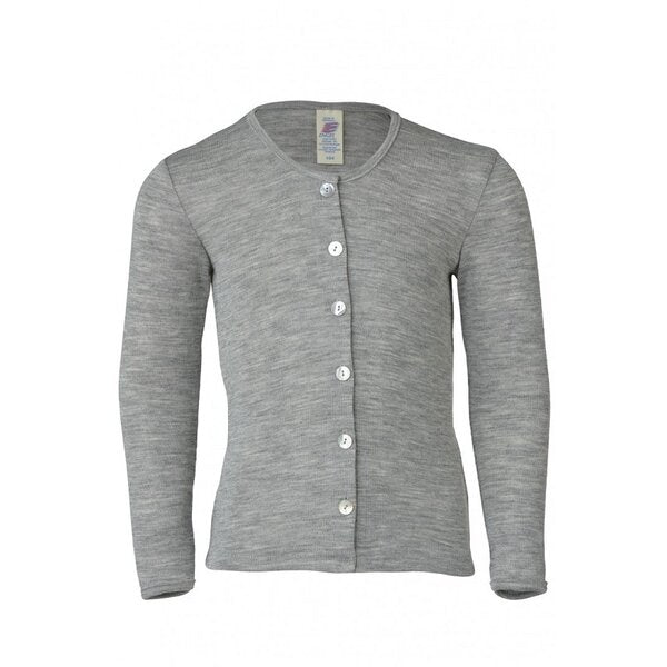 Cardigan Wolle/Seide grau