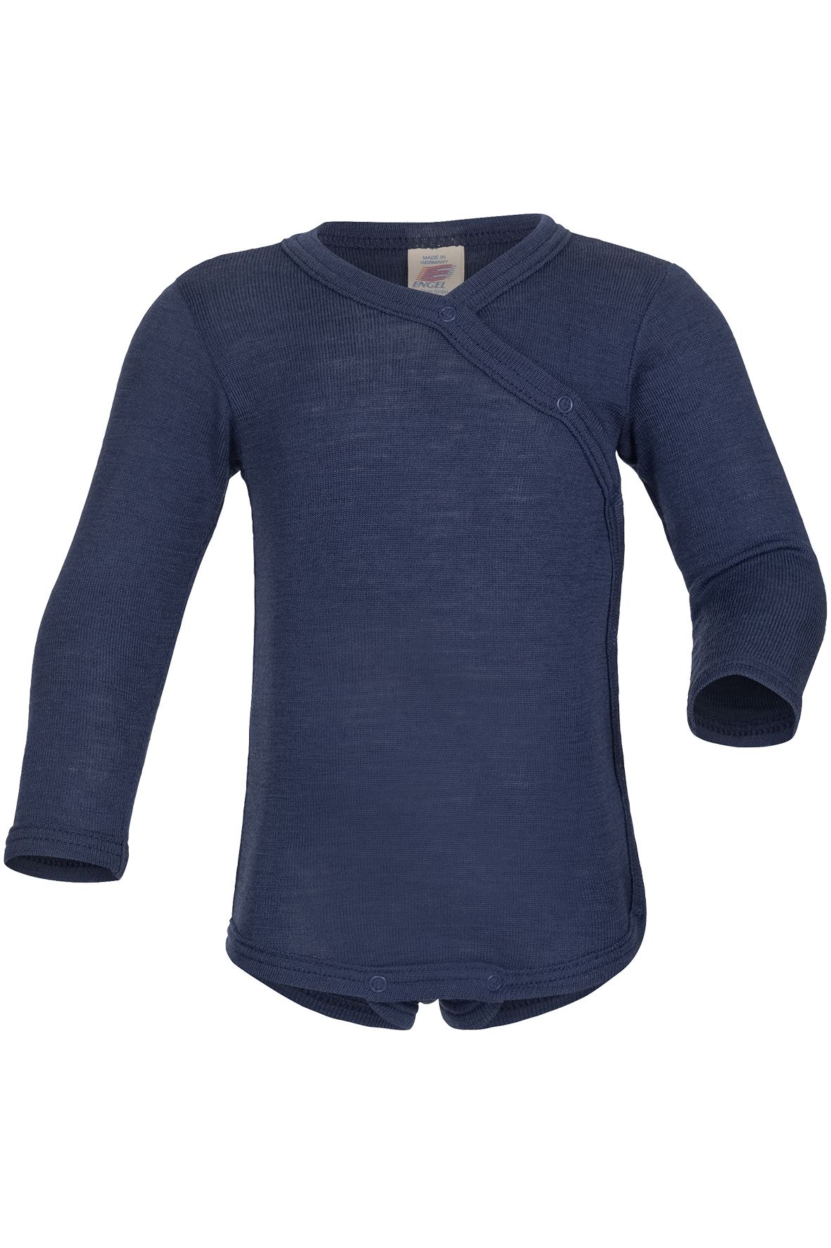 Wickelbody Wolle/Seide marine
