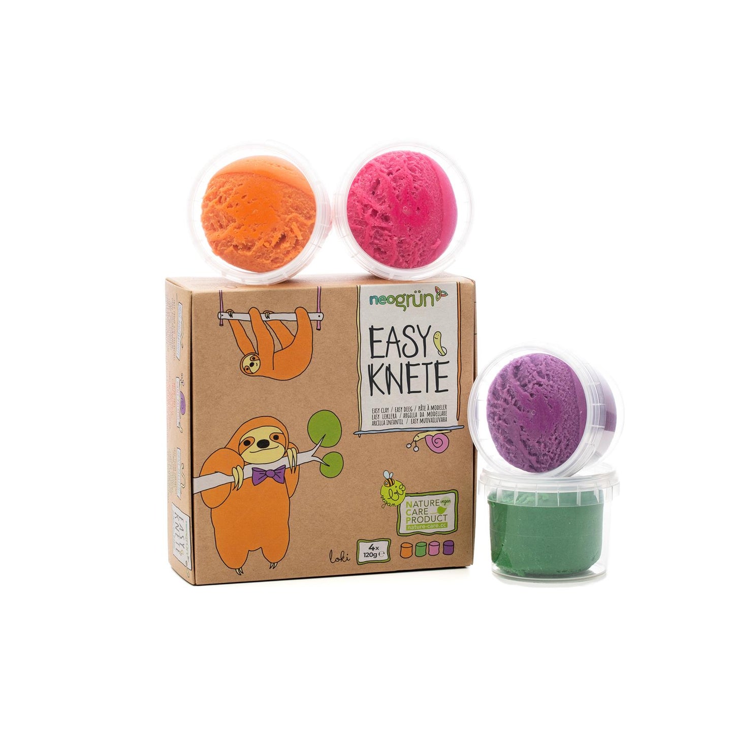 Vegane Bio-Knete 4er Set Loki