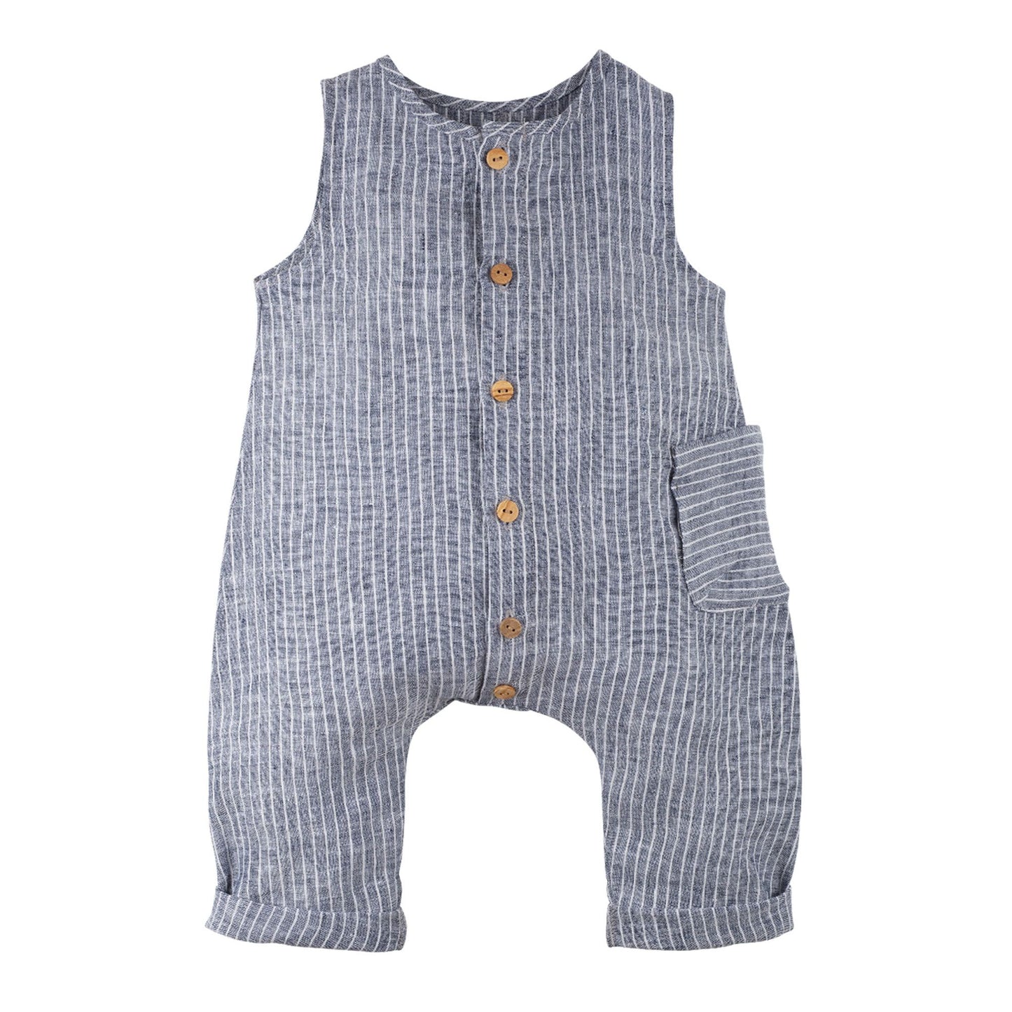Overall kurz Leinen jeans