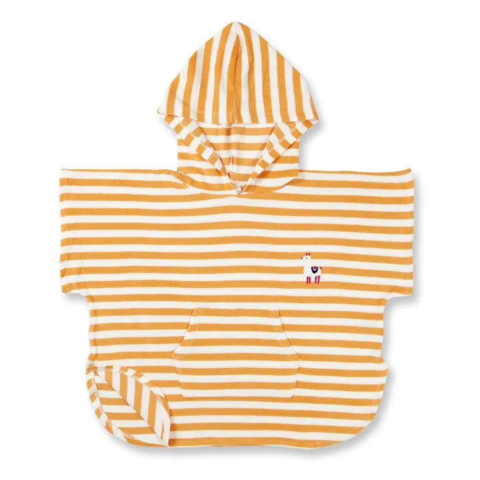 Poncho Frottee orange