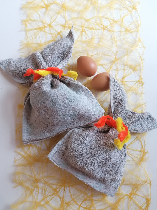 Oster DIY mit Textilkleber - Hasi Beutel