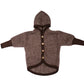 Woll-Fleece Jacke braun