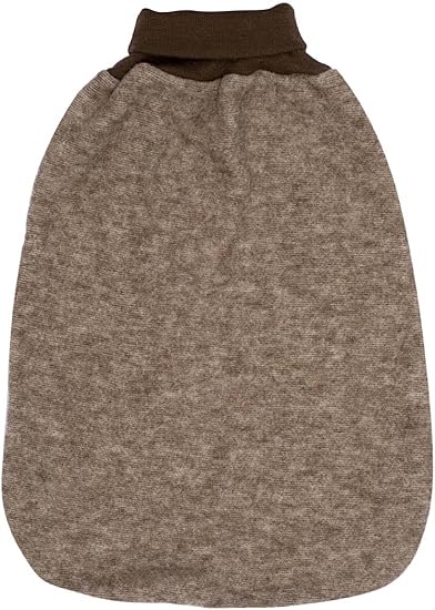 Woll-Fleece Strampelsack braun