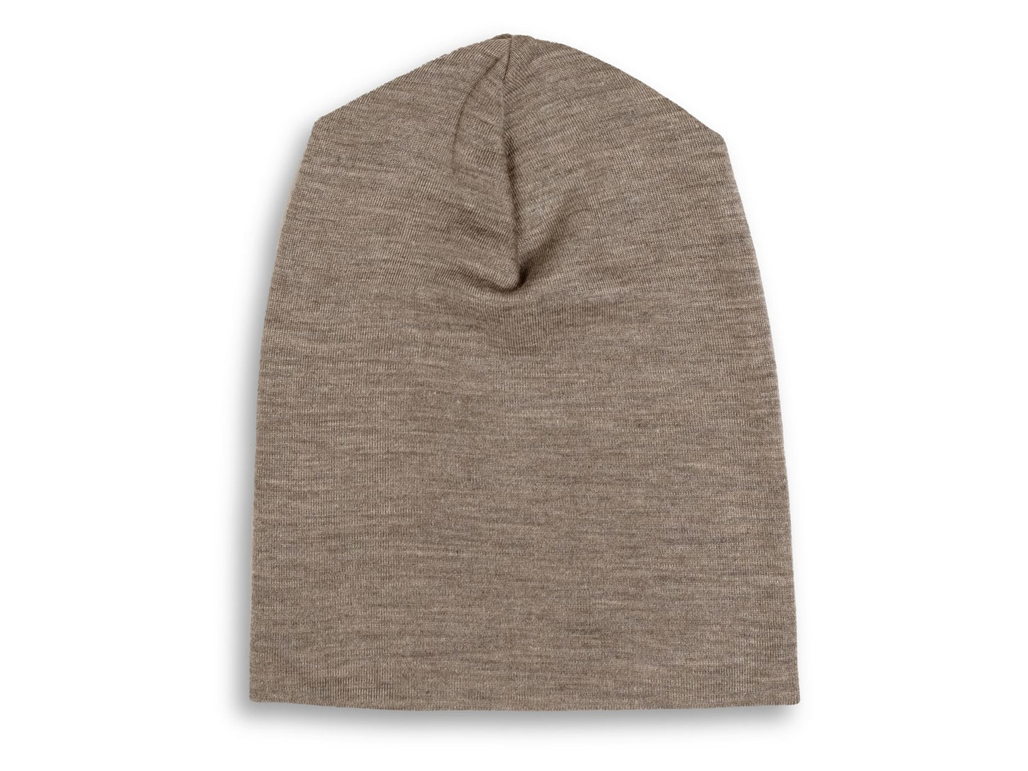 Beanie Wolle/Seide walnuss