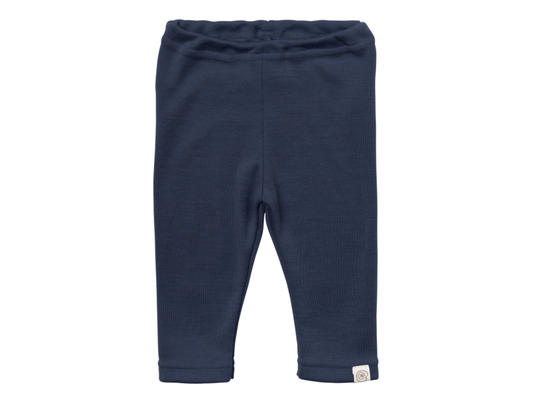 Leggings Wolle/Seide marine