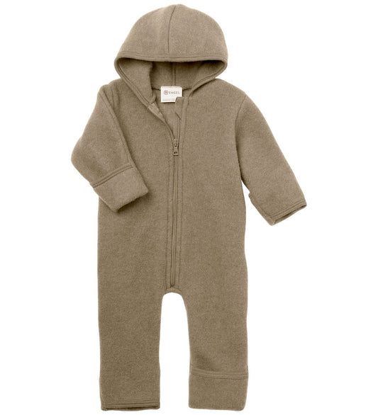Woll-Fleece Overall walnuss