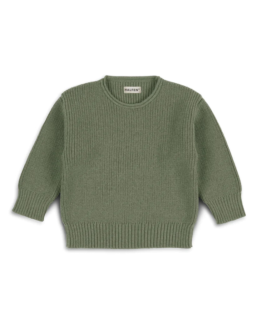 Grobstrick Oversize Sweater Merino olive