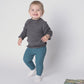 Leggings Schurwolle Rippstrick karibik