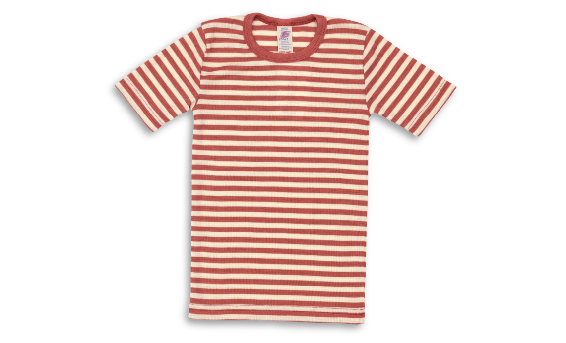 Wolle/Seide Shirt kupfer/natur