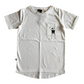 T-Shirt Bio Baumwolle blanco mit Aufdruck