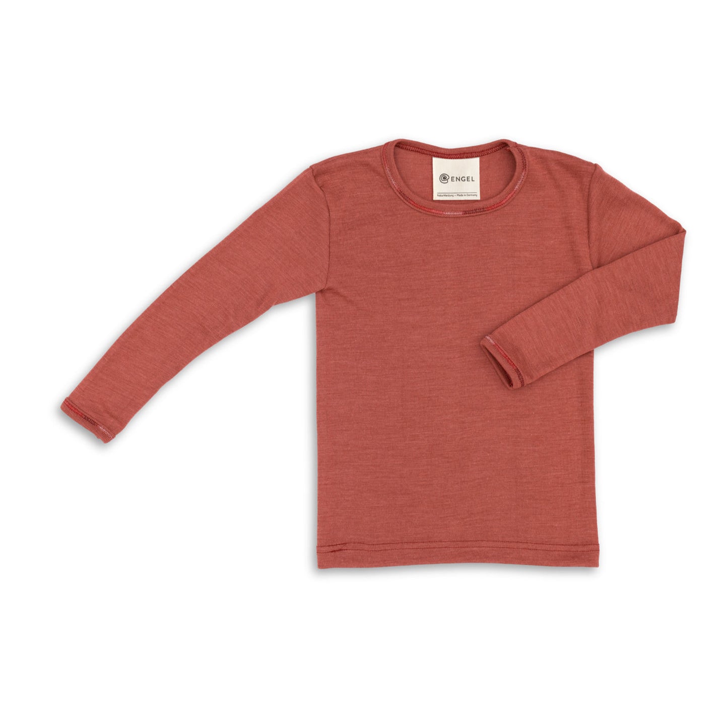 Shirt lang Wolle/Seide kupfer