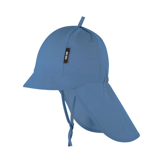Kappe UV-Schutz 50+ mit Band blau