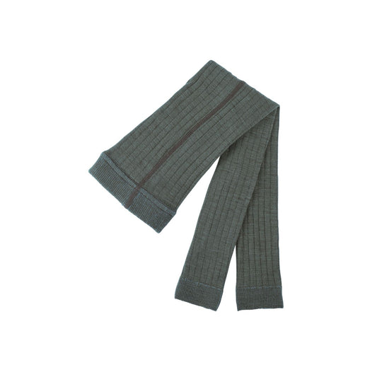 Leggings aus Merinowolle/Baumwolle Khaki