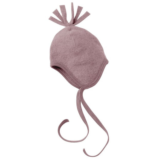 Woll-Fleece Mütze rosenholz